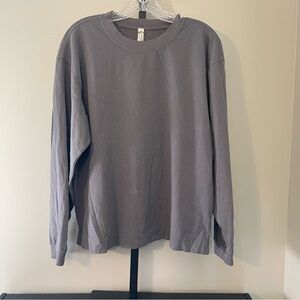 Free People Grey Long Sleeve Tee
